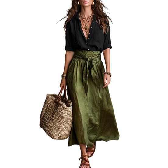 Dalila | Conjunto midi de blusa y falda