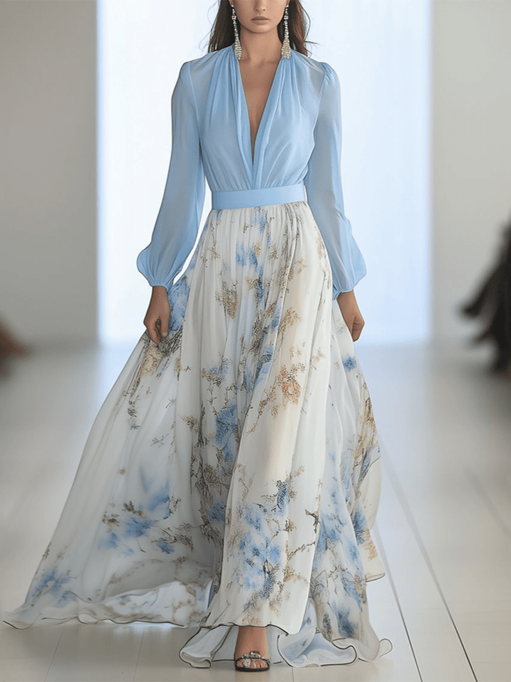 Penélope | Vestido largo floral elegante