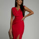 Maite | Elegante vestido con escote en V y abertura