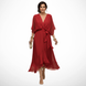 Diana | Vestido de chifón con escote en V