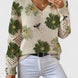 Aurora | Jersey de punto floral con escote en V