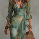 Aurora | Vestido largo floral boho con bajo asimétrico