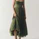 Carla | Vestido largo de tul drapeado