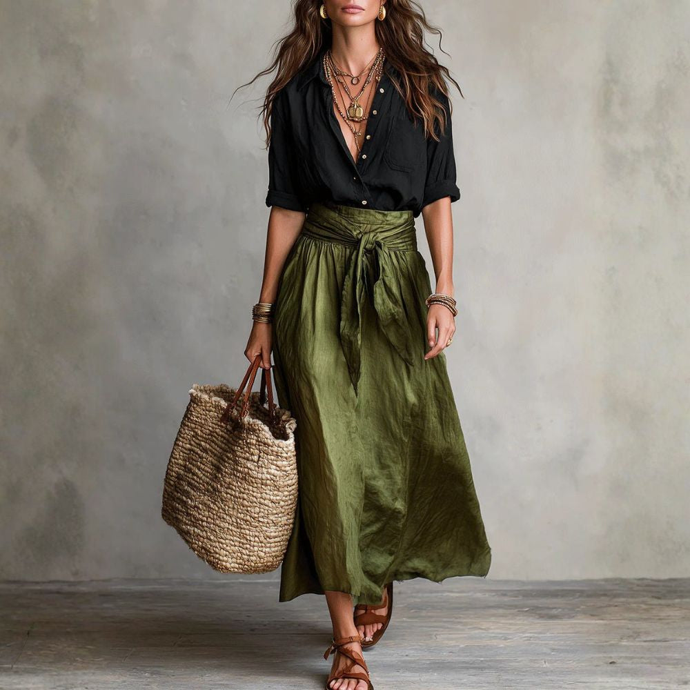Dalila | Conjunto midi de blusa y falda