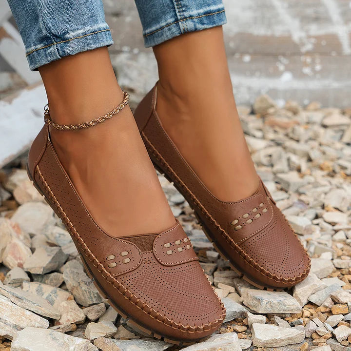 Ariadna | Mocasines cómodos con detalles trenzados