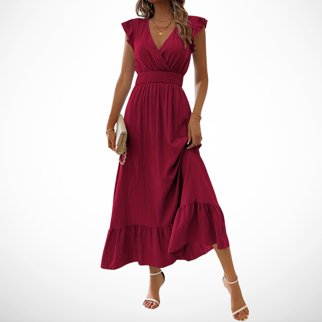 Clara | Vestido midi fluido elegante