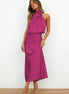 Violeta | Vestido midi de cuello halter