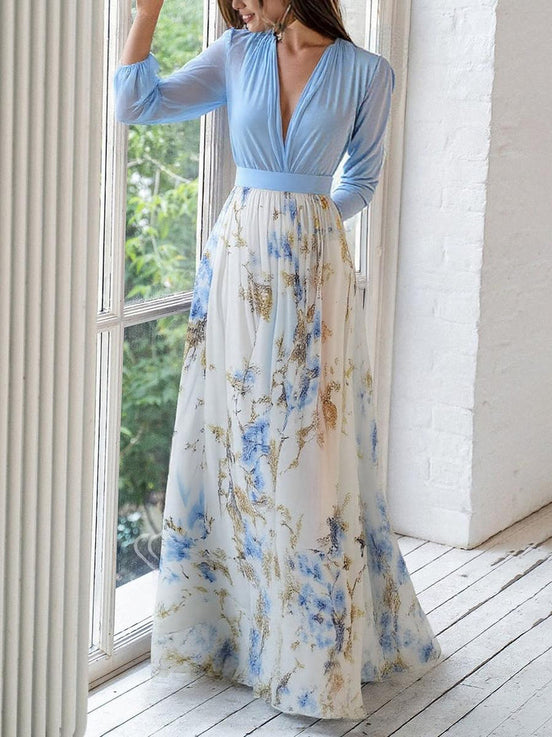 Penélope | Vestido largo floral elegante