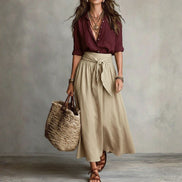 Dalila | Conjunto midi de blusa y falda