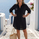 Celia | Vestido camisero de manga larga con cuello y botones