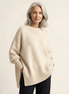 Lidia | Jersey elegante con bajo asimétrico