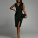 Maite | Elegante vestido con escote en V y abertura