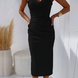 Aurora | Vestido midi drapeado favorecedor