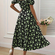 Cloe | Vestido midi floral de manga corta