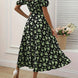 Cloe | Vestido midi floral de manga corta
