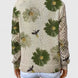 Aurora | Jersey de punto floral con escote en V