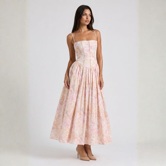 Adelisa | Vestido largo floral