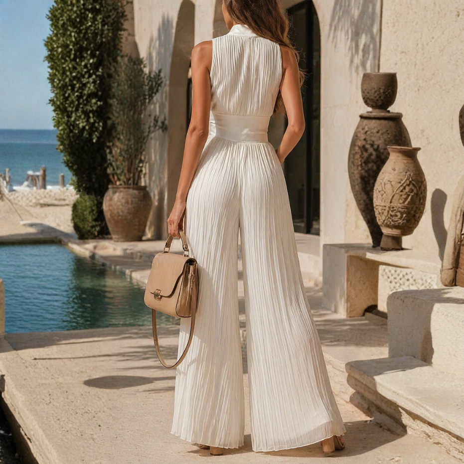 Viviana | Mono largo elegante de cuello halter