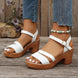 Eva | Sandalias trenzadas de tacón