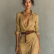Clara | Vestido largo drapeado