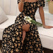 Cloe | Vestido midi floral de manga corta