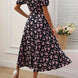 Cloe | Vestido midi floral de manga corta