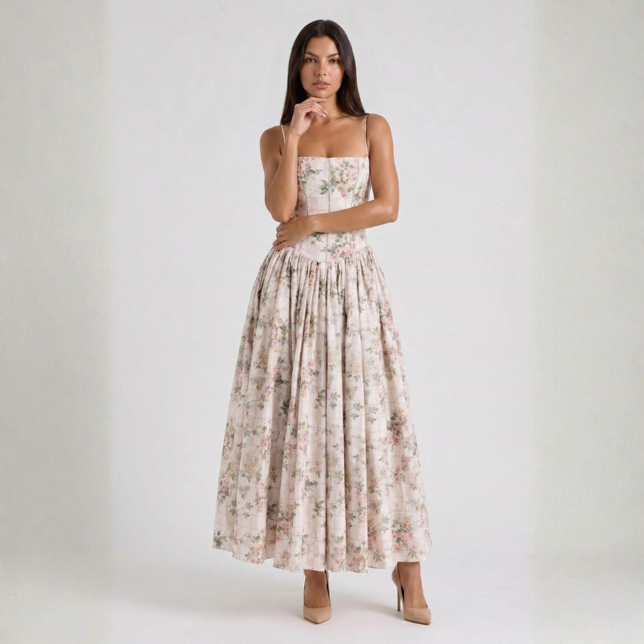 Adelisa | Vestido largo floral