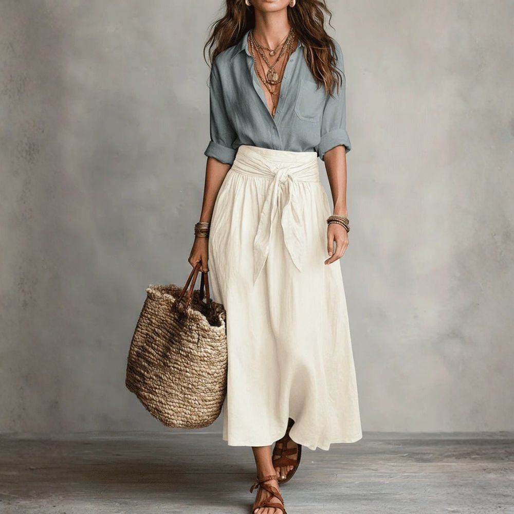 Dalila | Conjunto midi de blusa y falda