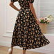 Cloe | Vestido midi floral de manga corta