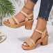 Eva | Sandalias trenzadas de tacón
