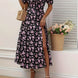 Cloe | Vestido midi floral de manga corta
