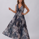 Zaida | Vestido midi sin mangas con cintura imperio