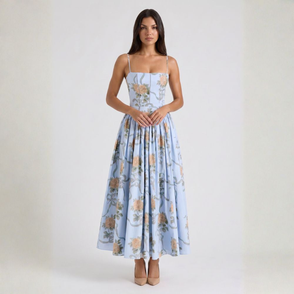 Adelisa | Vestido largo floral