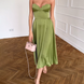 Lidia | Vestido midi elegante sin tirantes