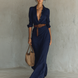 Clara | Vestido largo drapeado
