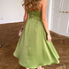 Lidia | Vestido midi elegante sin tirantes
