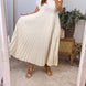 Inés | Vestido plisado sin mangas