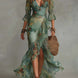 Aurora | Vestido largo floral boho con bajo asimétrico