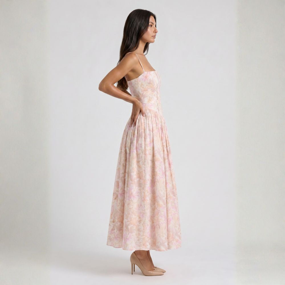 Adelisa | Vestido largo floral