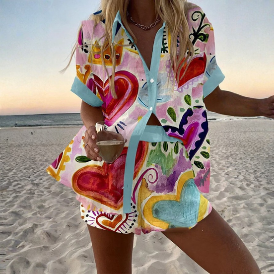 Leonor | Conjunto estampado de dos piezas