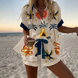 Beatriz | Conjunto estampado de dos piezas