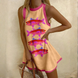 Bruna | Minivestido de lino estampado