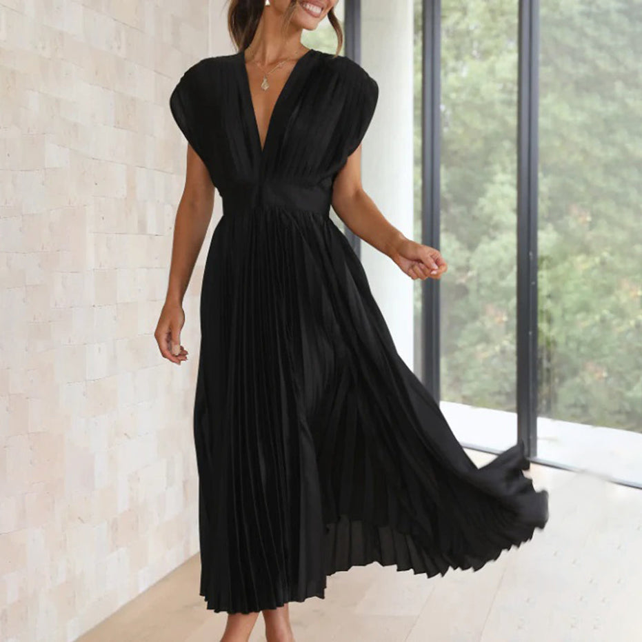 Marina | Vestido midi plisado atemporal