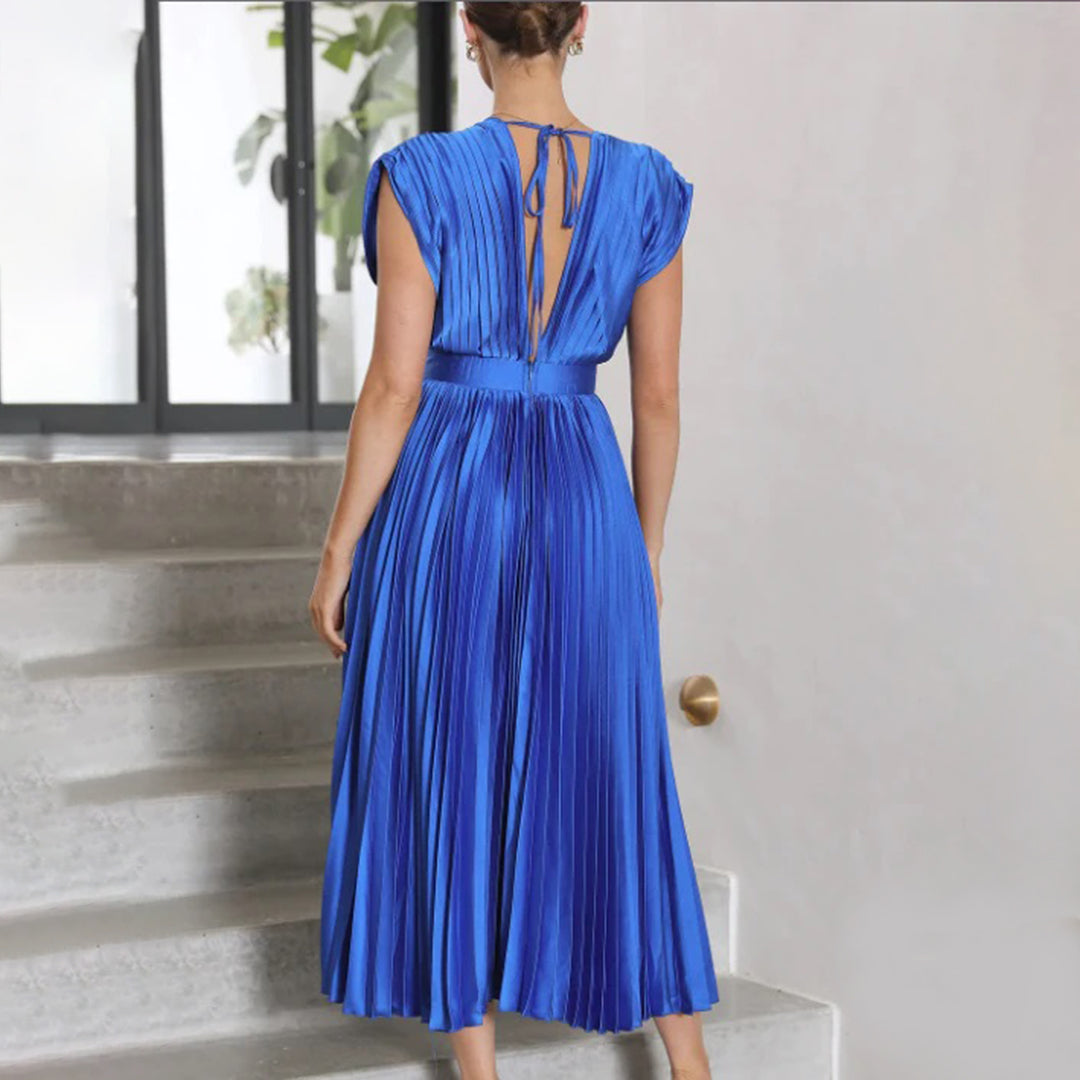 Marina | Vestido midi plisado atemporal
