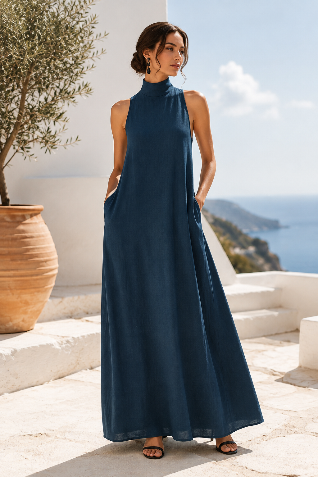 Caterina | Vestido largo minimalista