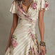 Camila | Vestido midi floral drapeado