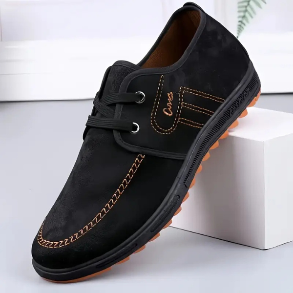 Benito | Zapatos de ante con costuras para hombre