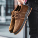 Benito | Zapatos de ante con costuras para hombre