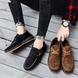 Benito | Zapatos de ante con costuras para hombre
