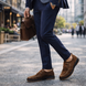 Benito | Zapatos de ante con costuras para hombre